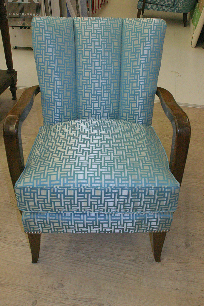 restauration d'une chauffeuse art déco hldeco tapissier cambrai