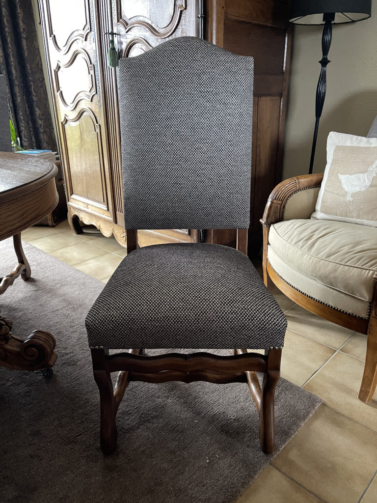 relooking de chaises Louis XIII