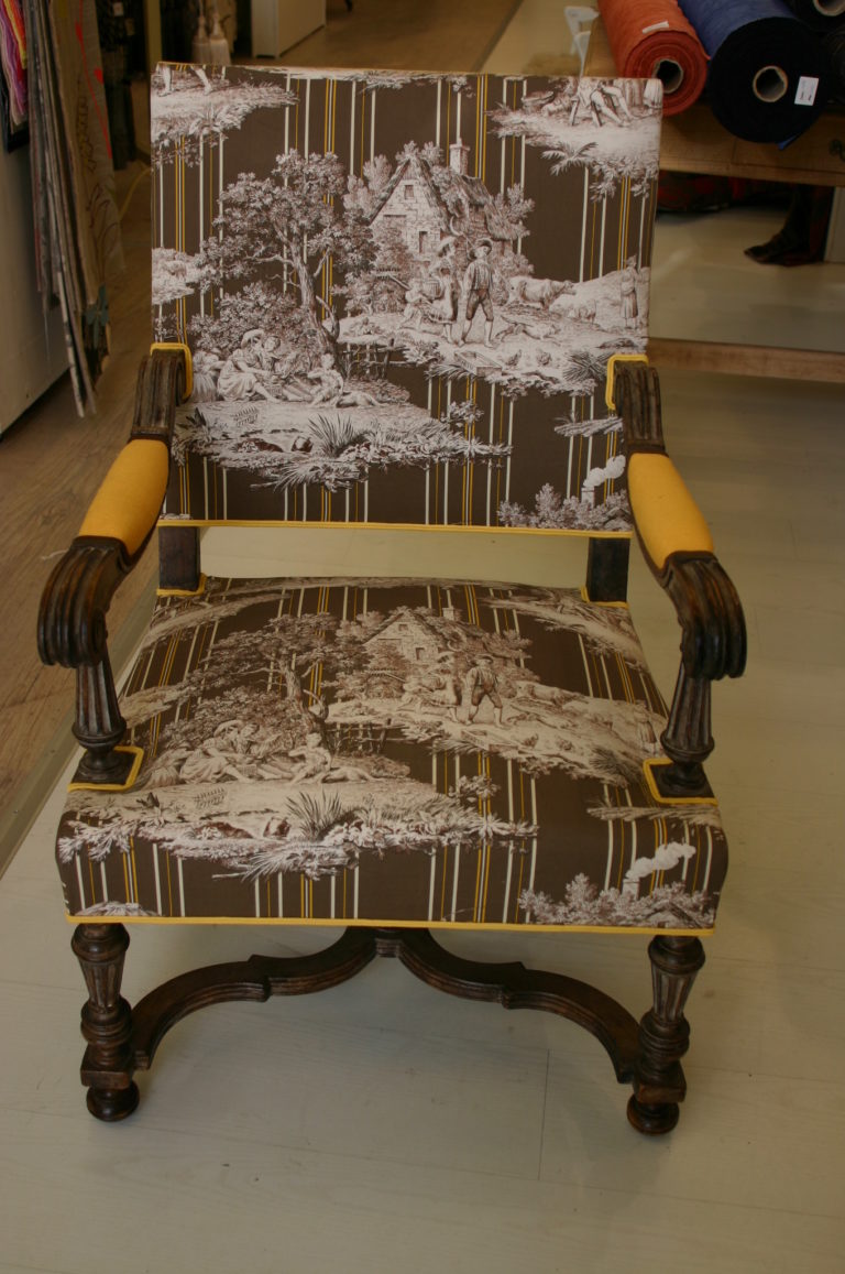 relooking de Fauteuil Louis XIV