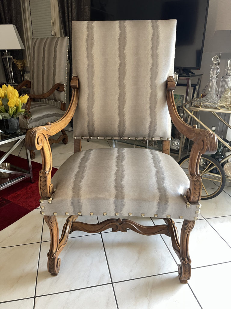 réfection de fauteuil Louis XIV
