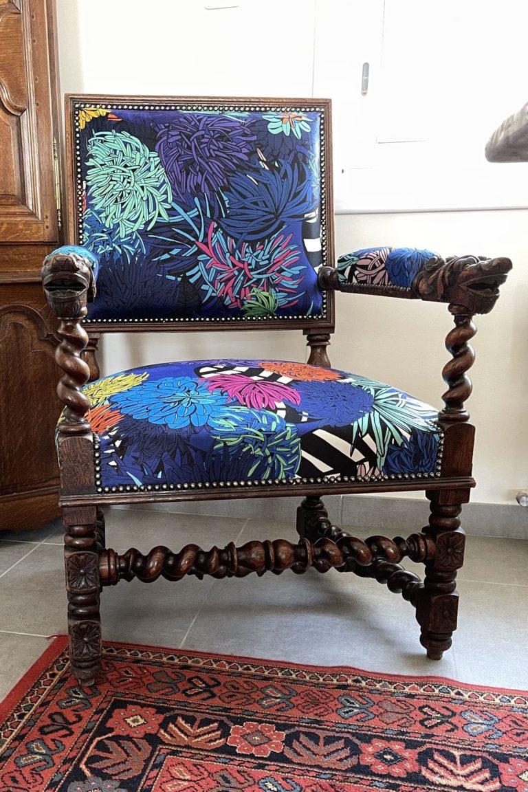 fauteuil Louis XIII tapissier cambrai HLdéco
